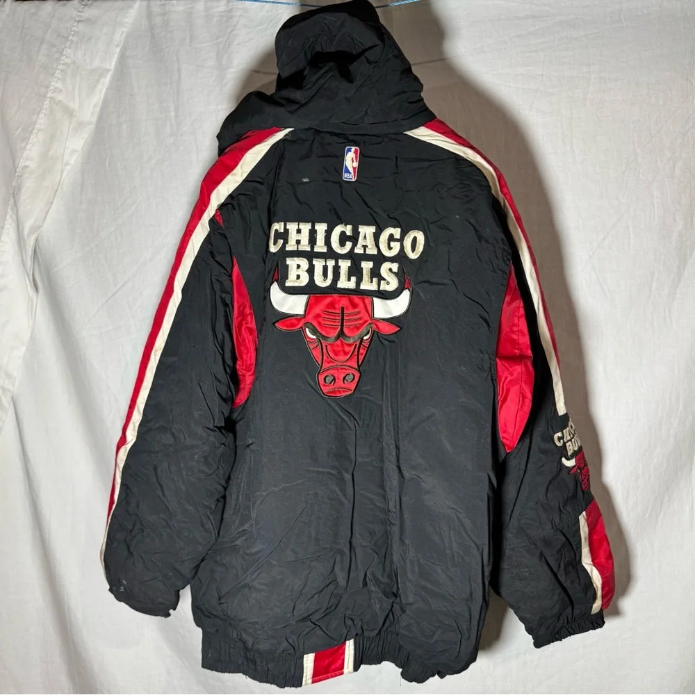 Vintage 90's Chicago Bulls Starter Puffer Jacket Men's Size XXL